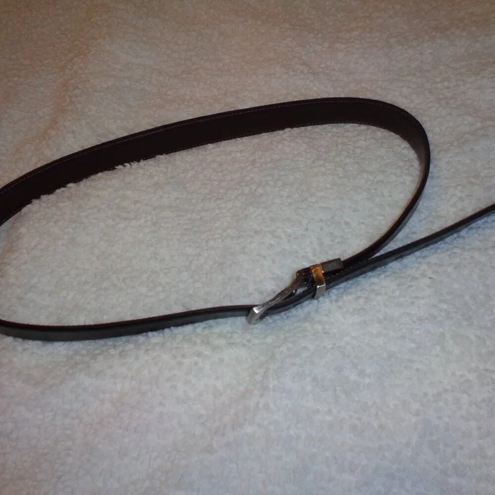 Dockers Men's Genuine Leather Black Belt Size L Large 38-40